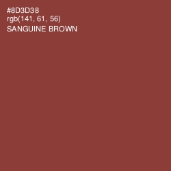 #8D3D38 - Sanguine Brown Color Image